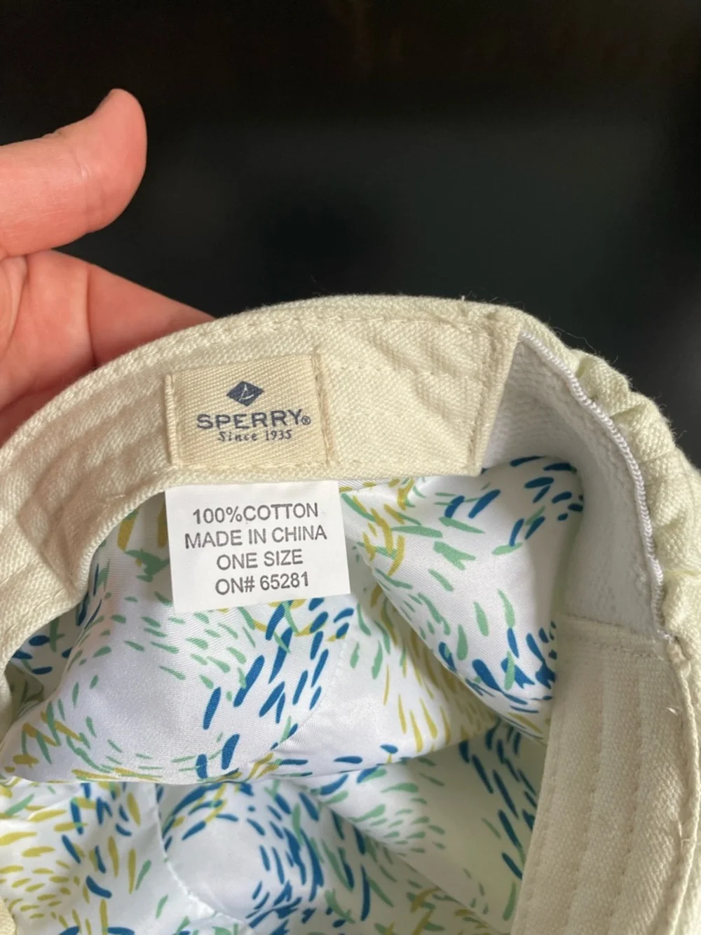 Sperry hat cotton